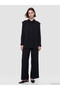 Black Women's Shirt Tunic with Side Laces - 3