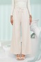 Stone Waist Elastic Pocketed Cupra Trousers - 3