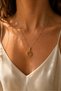 Mirage Ring Sparkling Steel Necklace (Gold Color) - 2
