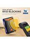 محفظة رجالية نحيفة مع مشبك نقود ومانع لسرقة البيانات RFID، محفظة أمامية صغيرة الحجم قابلة للطي - 5