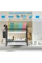 Dish Drying Rack, 2 Tier Dish Rack for Kitchen Counter, Rustproof Kitchen Dish Drying Rack, Dish Dra - 7