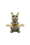 Beram Bulldog Butler Statue with Tray Modern Resin Bulldog Figurine with Sunglasses Decorative Storage Holder for Keys Coins Jewelry Home Décor Stylish Desk and Entryway Organizer