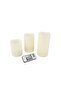 3-Piece Led Color Changing Candle With Remote Red/Green/Blue