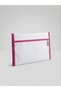 Thermal Insulated Waterproof Pilsa Beach Clutch - White (Pink Detail)