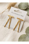 Gold Color Women's Bijouterie Earrings - 2