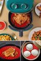Black Heat Resistant Washable Silicone Oven and Airfryer Round Model Baking Mat 20 cm (569 - 5