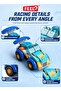 FL2318 Urban Racing Car Building Blocks Set, 64 Pieces, Multicolour Plastic Construction Toy, 19.6 x 10 x 9.6 cm, Ages 3+ - 2