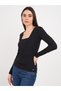 - Tricou dama cu maneca lunga de culoare uniforma - 3