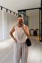 Slouchy Pants Blouse Natural Tencel Set - 4