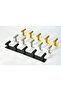 1-Pack Hat and Coat Wall Hanger - 5 Hooks for Robes, Bags, Keys, and Towels - Bathroom Towel Rack - Black - 3