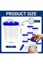 Suitable for 10 Pieces Mini Food Storage Containers Sauce Boxes 4 Oz 120ml Salad Dressing Spice Jars Blue Red