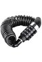 (2) Spring combination lock, portable anti-theft bicycle lock, high-elasticity helmet combination lock