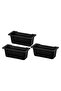 3-Pack Grill Drainer for Efficient Backyard Grilling (Black)