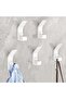 10-Pack coat hooks - hat & coat hooks w/fixing screws - bathrobe & towel hooks - For doors - bathrooms - & bedrooms (white)