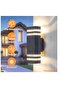 IP65 Anthracite Grey Outdoor Wall Light, GU10 3000K Warm White Exterior House Facade & Terrace Sconce Lamp - 3