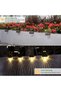 Solar Deck Lights 6-Pack Waterproof LED Step Lights Outdoor Fence Lights Garden Terrace Stairs Patio 10 Lumens Warm White Color - 4