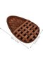 Woven hanging storage baskets, teardrop-shaped floral wall bags, rustic wooden farmhouse hanging basket decorations, flat-backed flower pots - 3