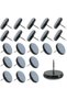 30 22mm Teflon chair leg pads, round furniture leg pads, peg-on chair leg pads, for protecting tiles, wood floors, chairs, tables and beds.