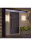 2-pack stylish white 36cm 14W LED wall lamps with warm white light for living rooms, bathrooms, and outdoor areas - 2