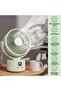 Rechargeable Camping Table Fan with Detachable Stand, Tripod Mount, Digital Display, 3 Speed Settings, USB Charging (Cream White) - 5
