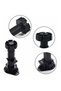 24 plastic cabinet legs, furniture legs (80mm-100mm) adjustable furniture legs, black plastic furniture legs with clip-on mounting base cabinets... - 2