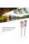 2-Piece Spiral Rod Holder, Sturdy Metal Ground Stake for Anglers, Shore & Ice Fishing, Red+Black, 30x4.9 cm - 3