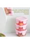 Suitable for Mini Food Storage Containers Sauce Bowl Lid 4 Pieces Dressing Cups Salad 5x5x4cm - 2