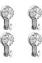 4-pack of strong suction cup hooks – No drilling required, suitable for walls, glass, and tiles.