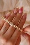 Gold Color Jeweler's Model Stone-Embellished Tag - 2