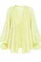 Butter Yellow Lace Transparent Blouse - 5108 - 2