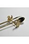 Sincap Gold Design 2-Piece Fork Spoon Knife Stand |   Decorative Riser Set - 3