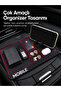 Premium In-Car Anti-Slip Organizer Mat with Phone Stand, Multi-Purpose Console Organizer