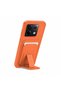 Xiaomi Poco X6 Compatible Case Flexstand Card Holder Silicone Case Orange - 2