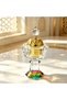 Luxury Crystal Bakhoor Incense Burner with Gold Inner Chamber, Cut Glass Aroma Diffuser, Elegant Home Decor, Premium Craft, Ideal Gift for Living Room, Office & Holidays. - 2