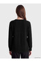 Esvab • Modern & Distinctive Zero Roba Collar Stone-Embellished Women's Knitwear Sweater - 5