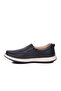 Navy Blue Genuine Leather Comfortable Sole Men's Casual Shoes Loafer 6501 m - 4