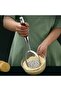 Stainless steel potato masher with wooden handle - ideal for mashing - 1 piece - durable - 4