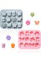 2-Piece Flower and Butterfly Silicone Cake Mold, 3D Petal Mold Tray, DIY Baking Decoration Tool for Chocolate, Candy, Cupcakes, Mousse