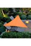Triangular Sunshade Sail 3x3x3m Waterproof UV Resistant for Patio Garden Balcony 3 Carabiners 3 Wind Ropes Bag Sky Blue 1 Piece - 5