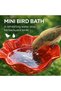 Bird Water Bottle - 14*14*65 cm - High-quality alloy material - Elegant floral design - Garden decoration - Pet supplies - Red two-pack - 3