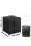 Suitable for IBC tank lids, 1000L water tank cover cloth, black protective cover, suitable for IBC tank rainwater tanks 120x100x116 cm - 2