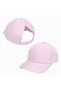 Kids' baseball cap with sun visor and ponytail hole - a sun-protective cotton beach cap suitable for little girls and children (2-8 years old), pink. - 3