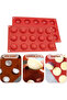 Hemispherical mold with 15 cavities, silicone baking tool, suitable for making chocolate desserts, ice cream scoops, etc. - 3
