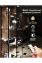 Three LED spotlights, battery powered, with remote control, white, wireless, suitable for display case lighting and shelf lighting, 3000K. - 2