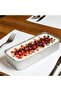 4-piece rectangular stainless steel baking pan, non-stick stainless steel baking pan for bread, cakes, toast, desserts, pies, lasagna - 4