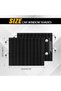 Sunshade for baby cars, Insulating curtain for car interior, Car side windows, 2 pieces, 65 x 50 cm, for sun protection, privacy, black - 2