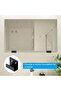 4 hooks hooks clips steel Stainless Wall Black Tile brackets 6-piece brackets mount Wall Picture frame Photo hooks Mirror screws Wall decoration - 2