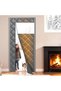 Magnetic door curtain Dimensions: 80 cm wide × 200 cm high Equipped with transparent window Winter weight Oxford cotton Self-closing door cover