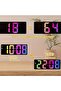 Digital Alarm Clock LED Display Battery USB Bedside Clock Date Temp Adjustable Brightness Snooze Silent for Home Office - 4