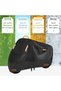 Waterproof Outdoor Motorcycle Cover - 210D Oxford Cloth - Universal Size XL (230x95x125 cm) - Black - 3